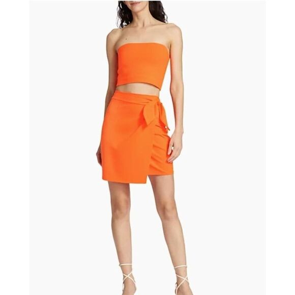 Susana Monaco Waist Tie Wrap Skort with Matching Tube Top Size Medium - Picture 1 of 10